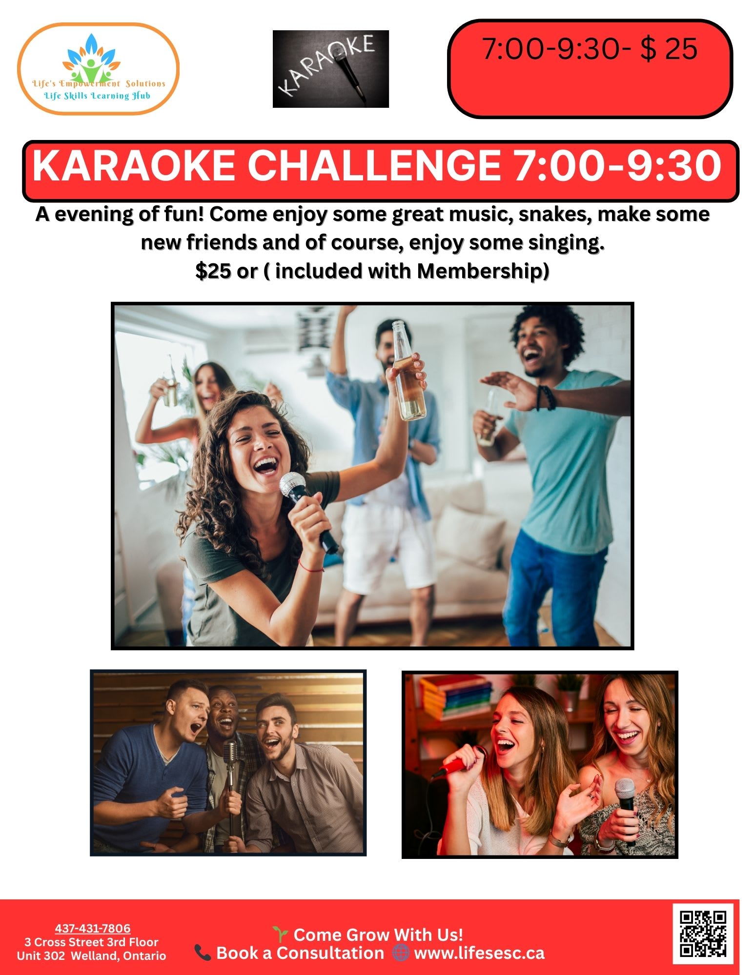 karaoke challenge poster