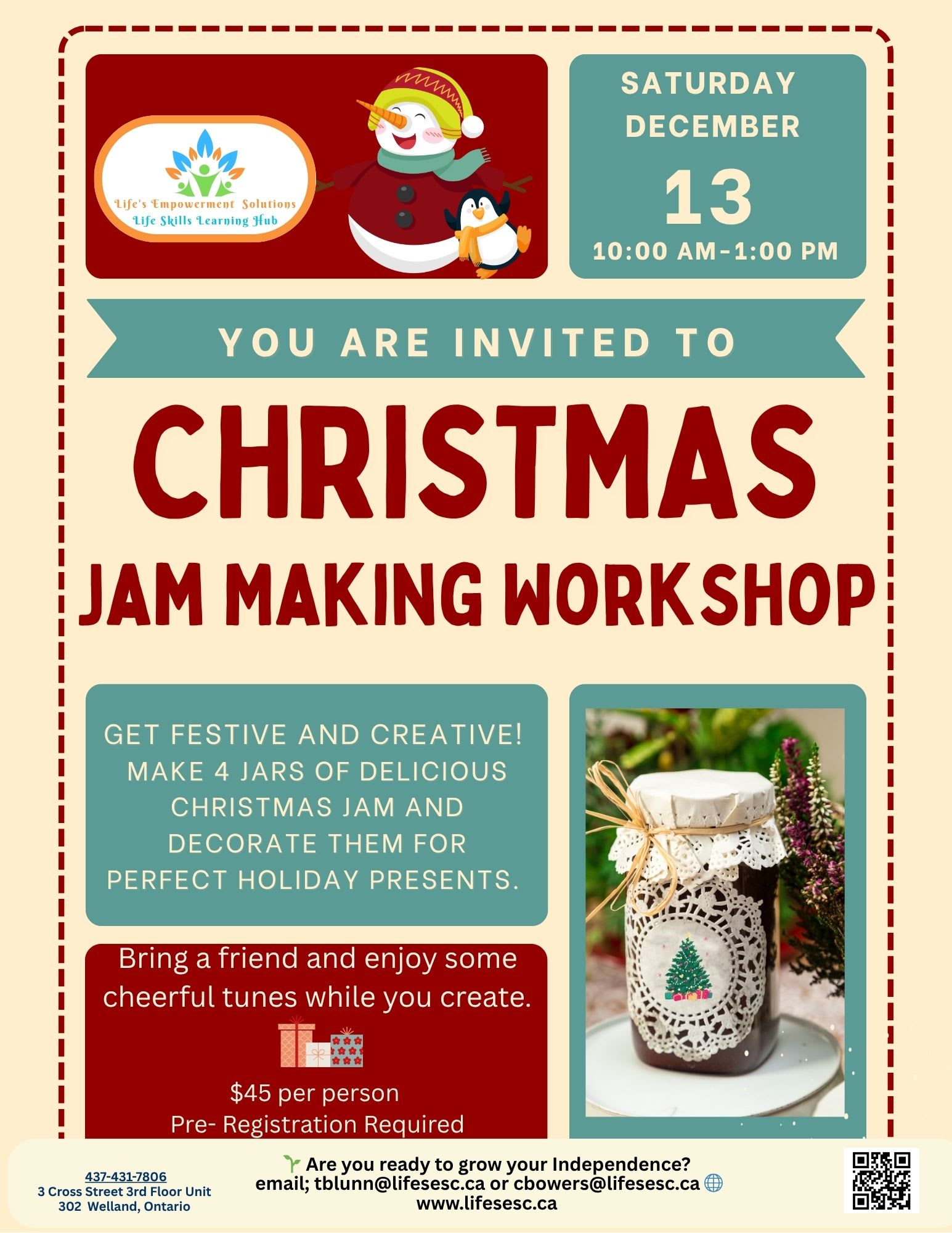 fall jam making workshop