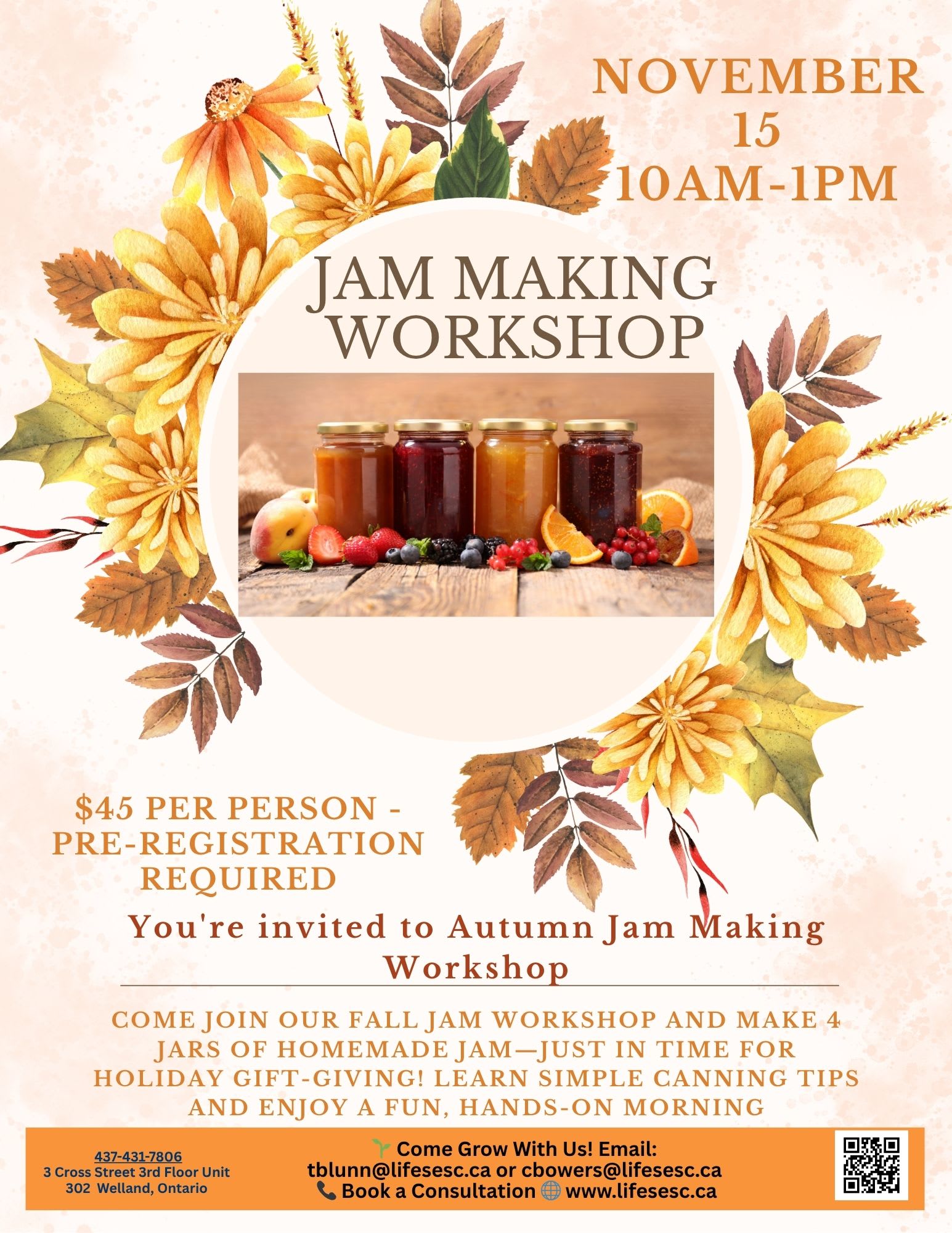 fall jam making workshop